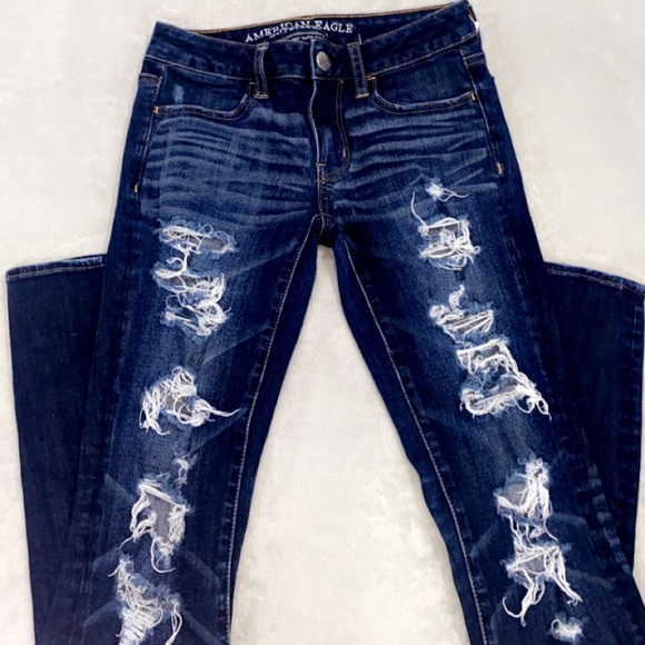 American Eagle Outfitters Denim - American Eagle dark wash jeans jegging size 0